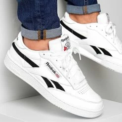 Promo ✔️ Baskets Club C Revenge Mu EG9270 White Black de Reebok 🌟