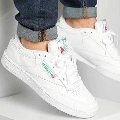 Nouveau ✨ Baskets Club C 85 AR0456 Intense White Green de Reebok 😍