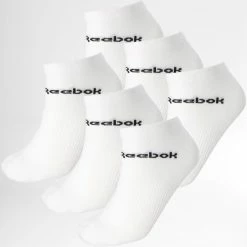 Nouveau ✨ Lot De 3 Paires De Chaussettes GH8164 Blanc de Reebok 🔥