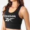 Grosses soldes 🧨 Brassière Femme Big Logo GL2544 Noir de Reebok 🧨