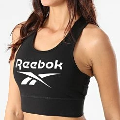 Grosses soldes 🧨 Brassière Femme Big Logo GL2544 Noir de Reebok 🧨