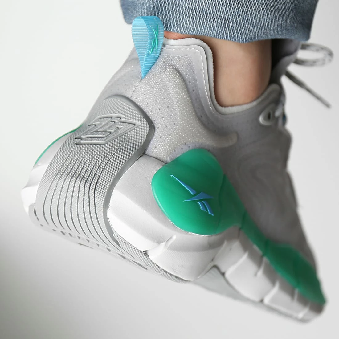 Tout neuf 🔔 Baskets Zig Kinetica II H00024 Pure Grey 2 Pure GRey 4 Future Teal de Reebok 🎁 – Image 4