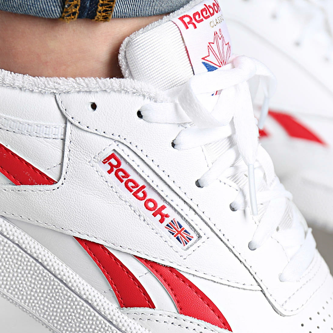 Meilleure vente 🔥 Baskets Club C Revenge H04170 Cloud White Vector Red de Reebok 🛒 – Image 2