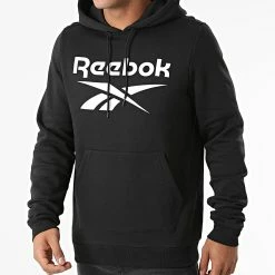 Offres 🥰 Sweat Capuche Reebok Identity GR1658 Noir ⭐