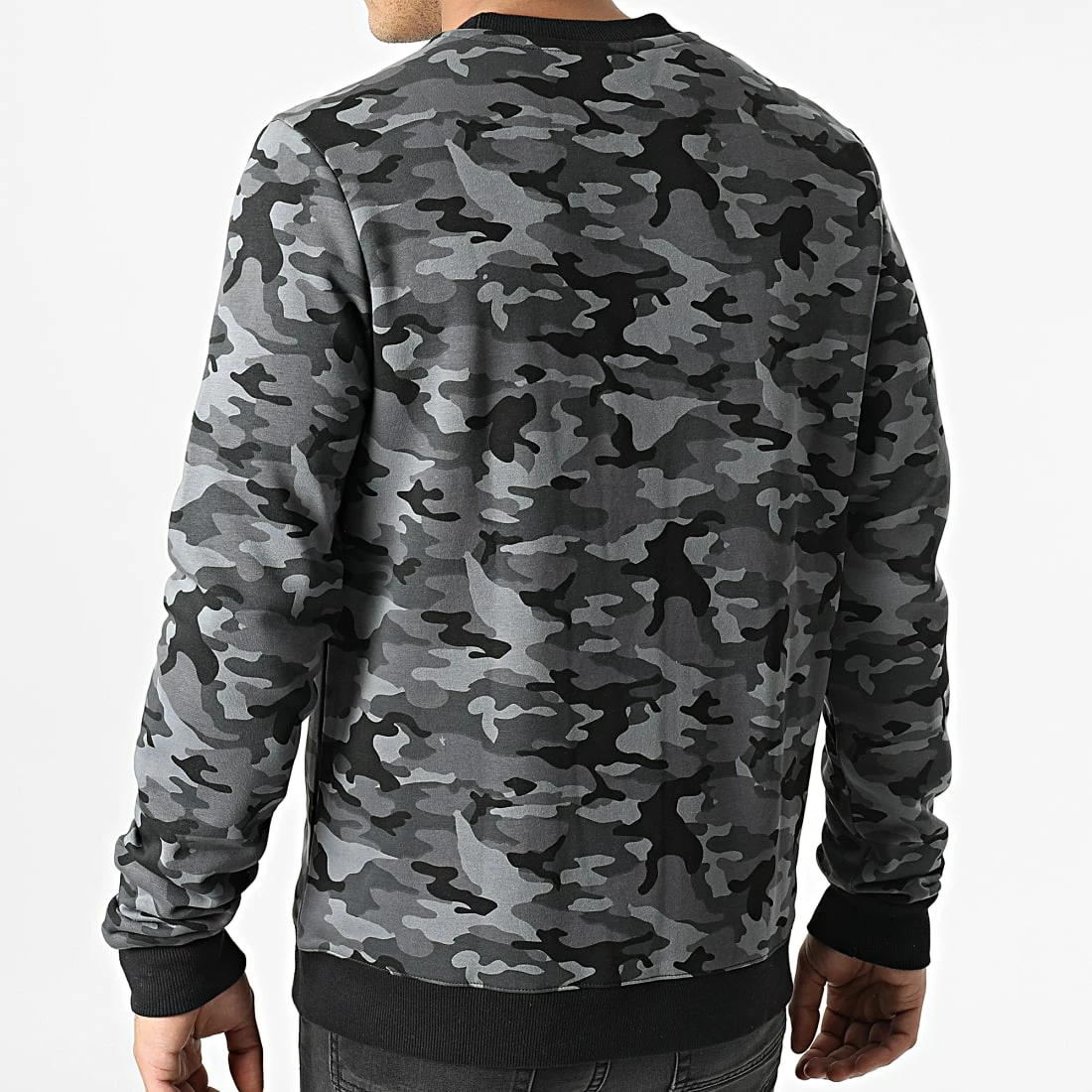 Meilleure vente 😀 Sweat Crewneck Reebok Identity Camo HE8172 Gris Anthracite Camouflage ✔️ – Image 4
