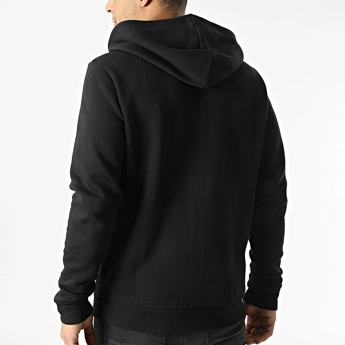 Tout neuf ⭐ Sweat Zippé Capuche Reebok Identity Left Chest Logo HG4450 Noir 🛒 – Image 4