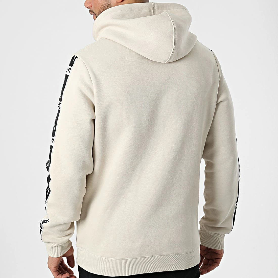 Tout neuf 😉 Sweat Capuche A Bandes Reebok Identity Tape HB5973 Beige 😍 – Image 4