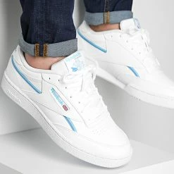 Offres 😀 Baskets Club C 85 Vegan GZ0916 Footwear White Blue Essential Blue de Reebok ✨