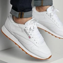 Remise 🛒 Baskets Classic Leather GY0952 Footwear White Pure Grey 3 de Reebok 👏