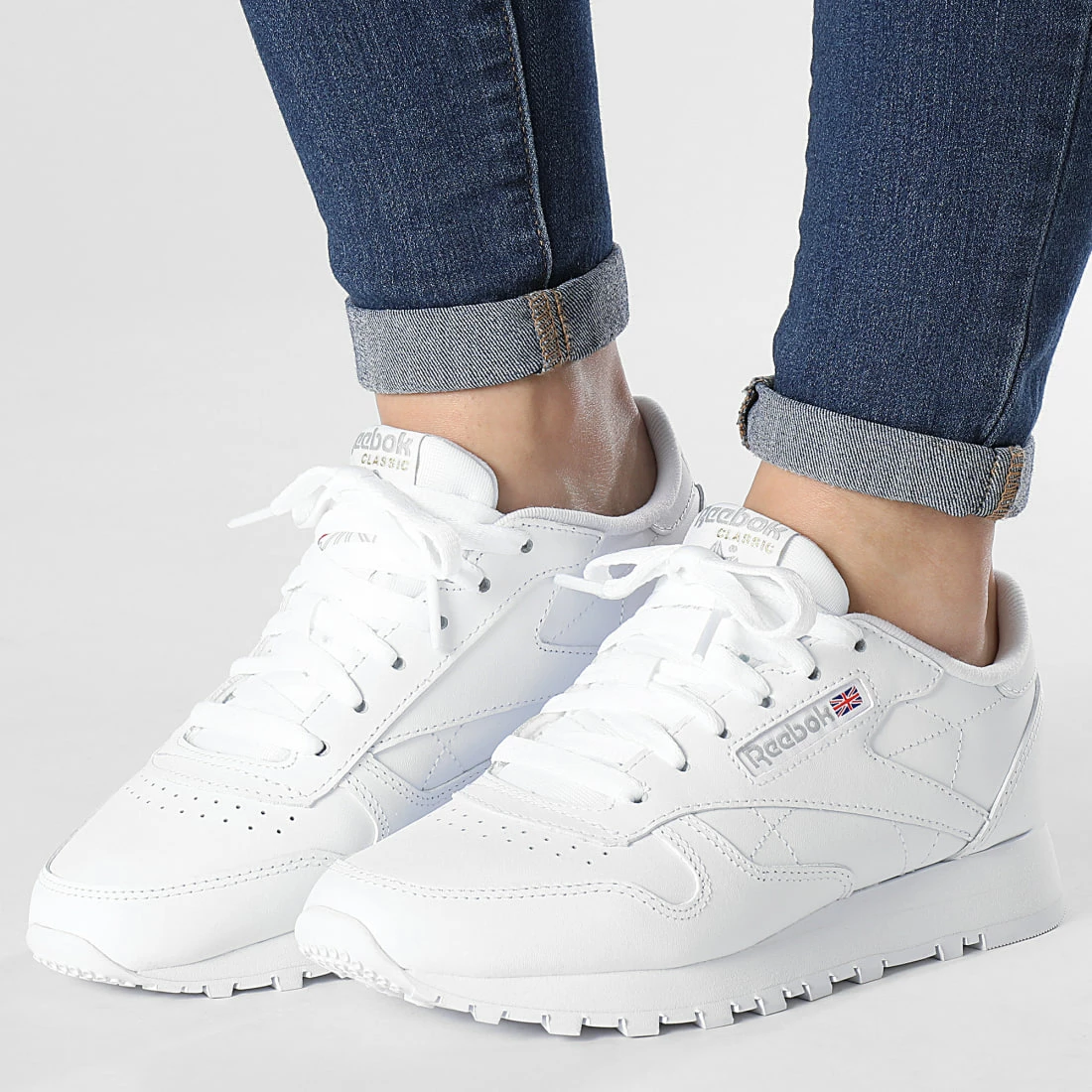 Meilleur prix 😉 Baskets Femme Classic Leather GY0957 Footwear White Pure Grey 3 de Reebok 🥰