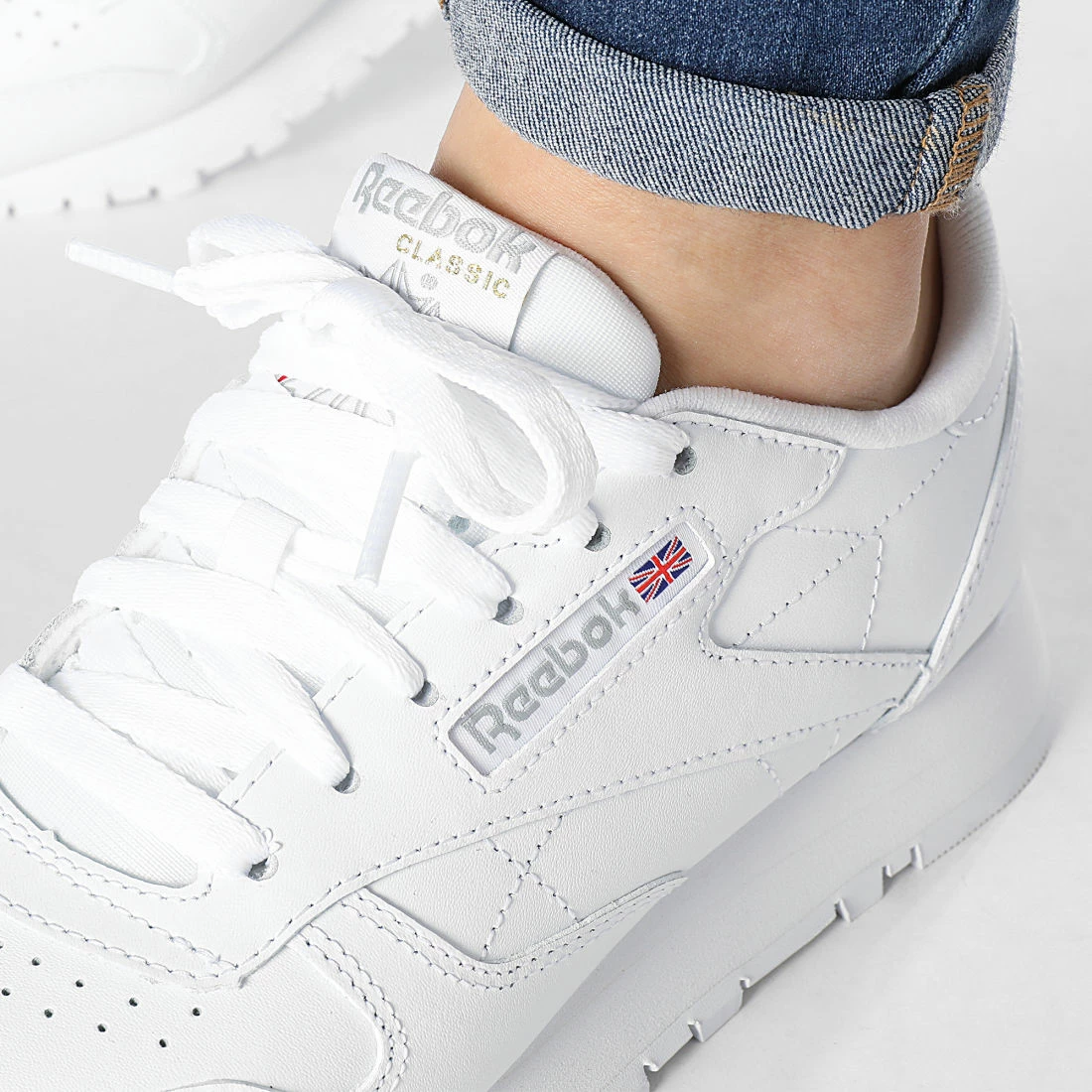 Meilleur prix 😉 Baskets Femme Classic Leather GY0957 Footwear White Pure Grey 3 de Reebok 🥰 – Image 2
