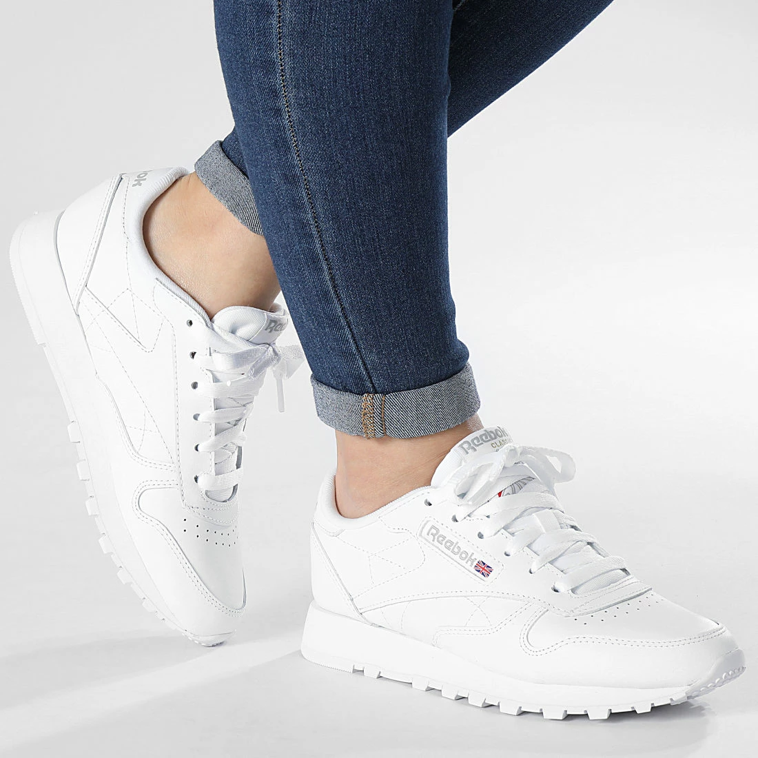 Meilleur prix 😉 Baskets Femme Classic Leather GY0957 Footwear White Pure Grey 3 de Reebok 🥰 – Image 3