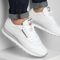 Meilleur prix 🥰 Baskets Classic Leather GY3558 Footwear White Pure Grey 3 de Reebok 👏