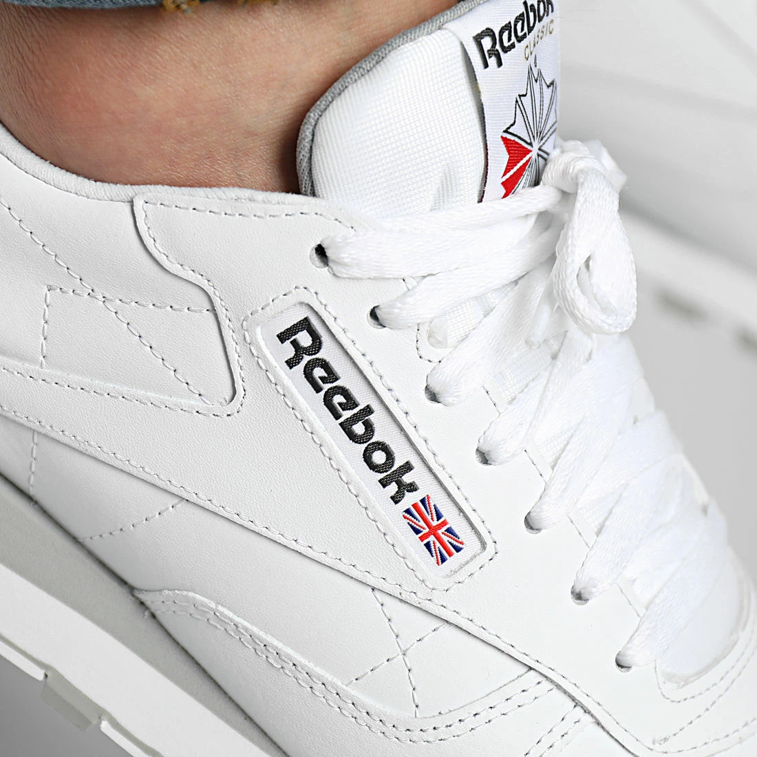 Meilleur prix 🥰 Baskets Classic Leather GY3558 Footwear White Pure Grey 3 de Reebok 👏 – Image 2