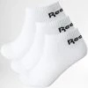 Bon marché 😍 Lot De 3 Paires De Chaussettes Basses FL5223 Blanc de Reebok 🔔