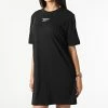 Le moins cher ✨ Robe Tee 👚 Shirt Oversize Femme HA4326 Noir de Reebok 🎁
