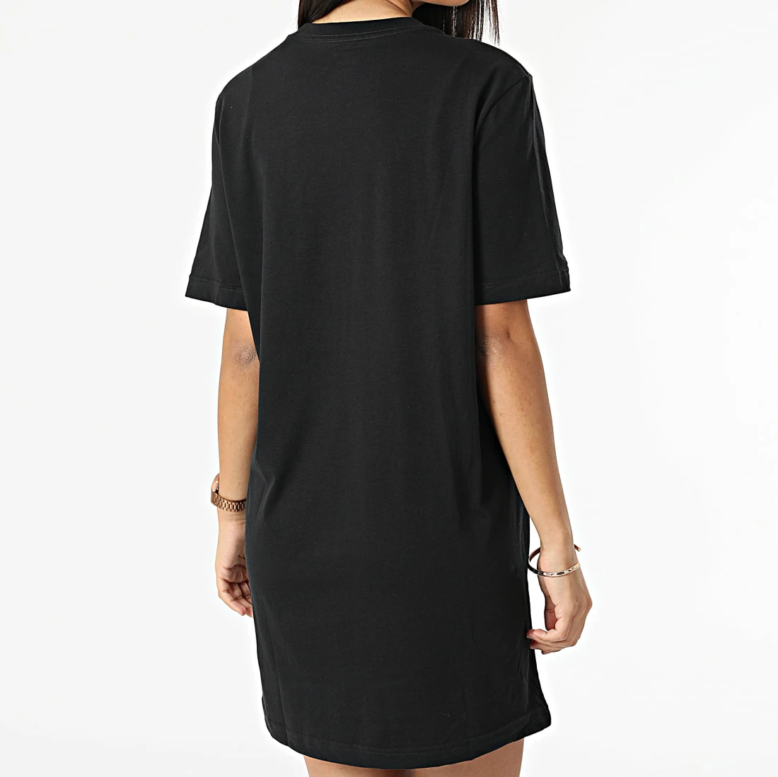 Le moins cher ✨ Robe Tee 👚 Shirt Oversize Femme HA4326 Noir de Reebok 🎁 – Image 4