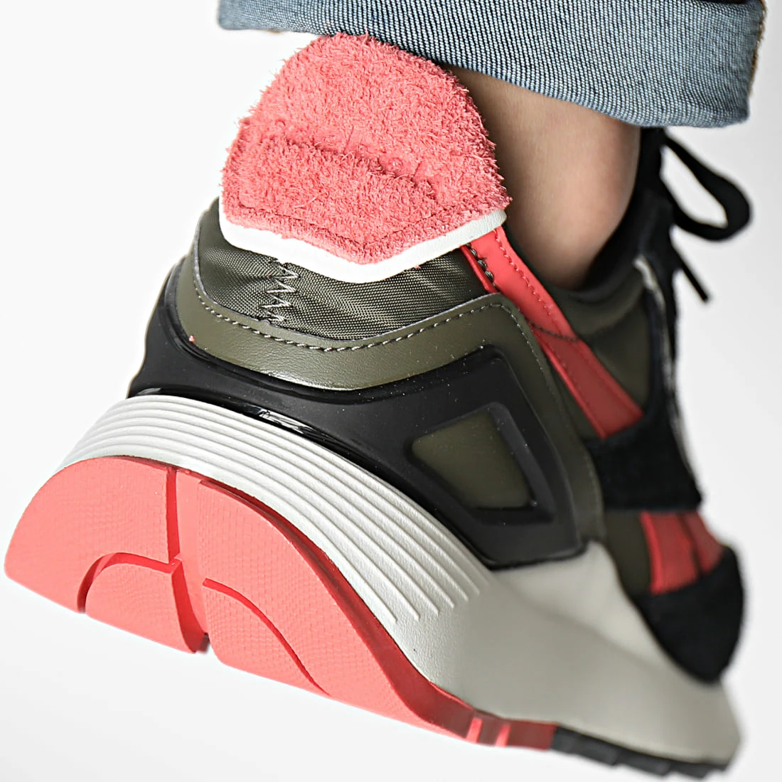 Meilleure affaire ❤️ Baskets Classic Leather Legacy AZ GY0420 Army Green Rhododendron Core Black de Reebok ❤️ – Image 4