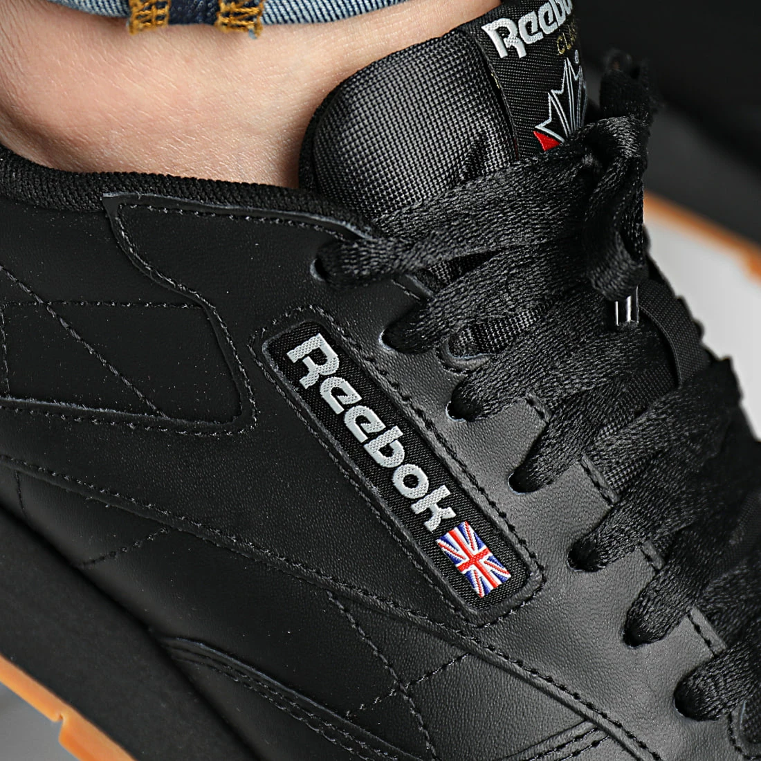 Meilleure affaire 🔥 Baskets Classic Leather GY0954 Core Black Pure Grey 5 Reebok Gum 3 🎁 – Image 2