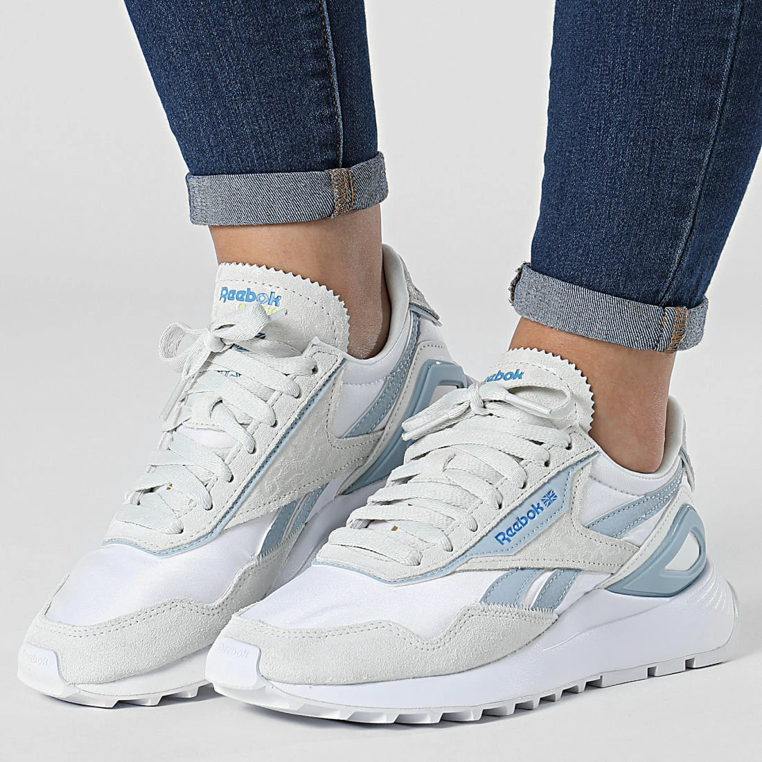 Nouveau 🎁 Baskets Femme Classic Leather Legacy AZ GZ3634 Pure GRey Footwear White Grey de Reebok 🥰