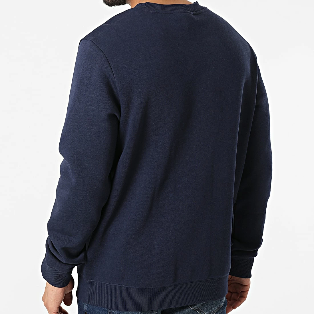 Meilleure vente 😍 Sweat Crewneck Reebok Identity Left Chest Logo HJ9931 Bleu Marine 😀 – Image 4