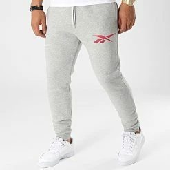 Grosses soldes 🔥 Pantalon Jogging Reebok Identity HR9157 Gris Chiné ✔️