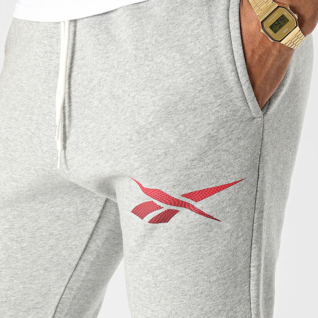 Grosses soldes 🔥 Pantalon Jogging Reebok Identity HR9157 Gris Chiné ✔️ – Image 2