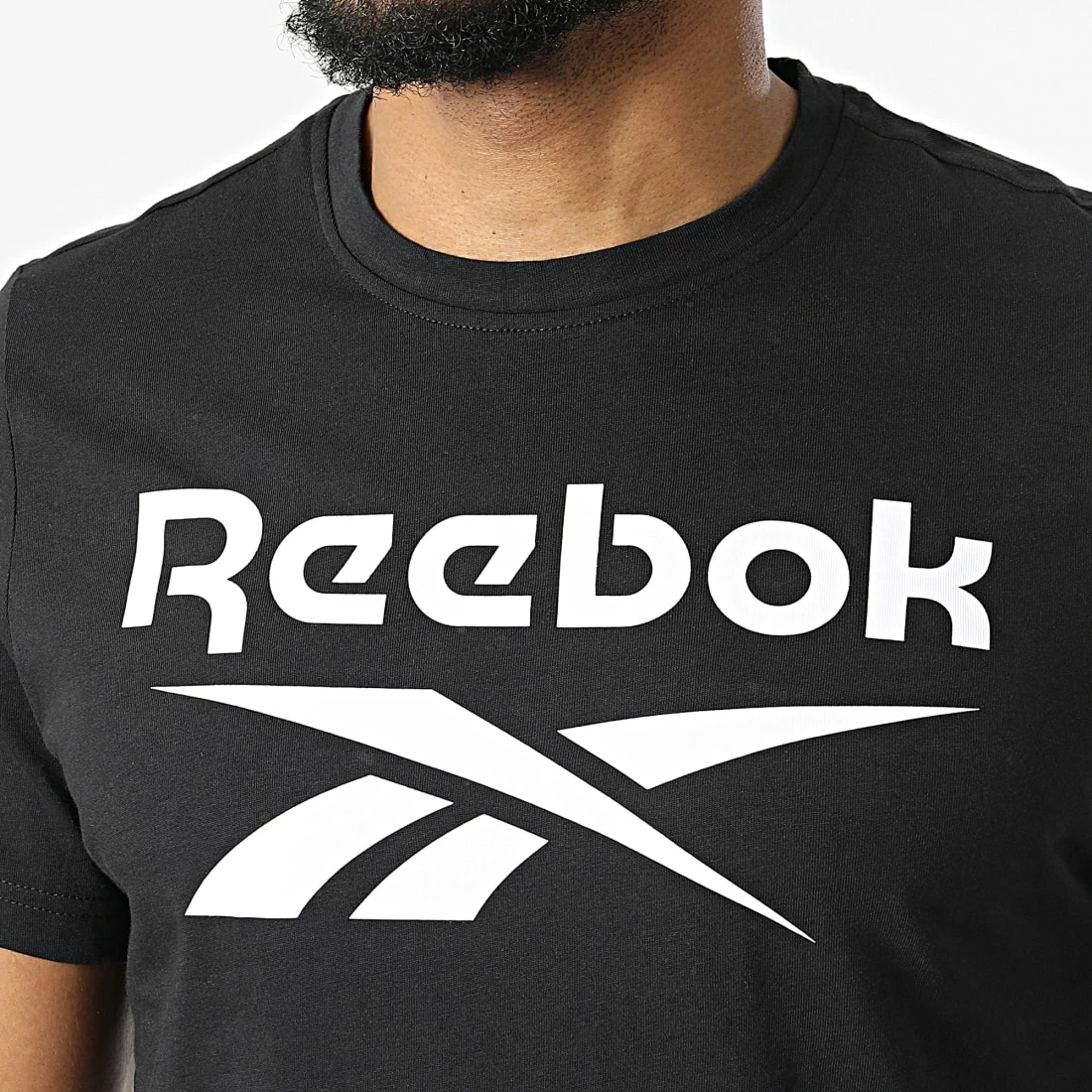 Bon marché ✔️ Tee 👚 Shirt Big Logo HD4222 Noir de Reebok 🥰 – Image 2