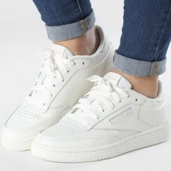 Top 10 🎉 Baskets Femme Club C 85 GY9737 Chalk Porcelain Pink de Reebok 🤩