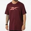 Remise ✨ Tee 👕 Shirt Logo Bordeaux de Reebok 🔔