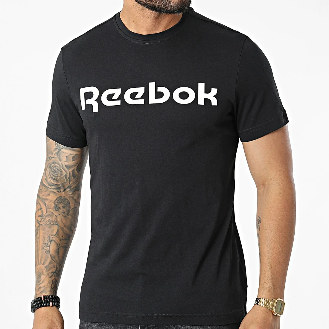 Nouveau 💯 Tee 👚 Shirt G-STAR Reebok Linear Read GJ0136 Noir 🥰