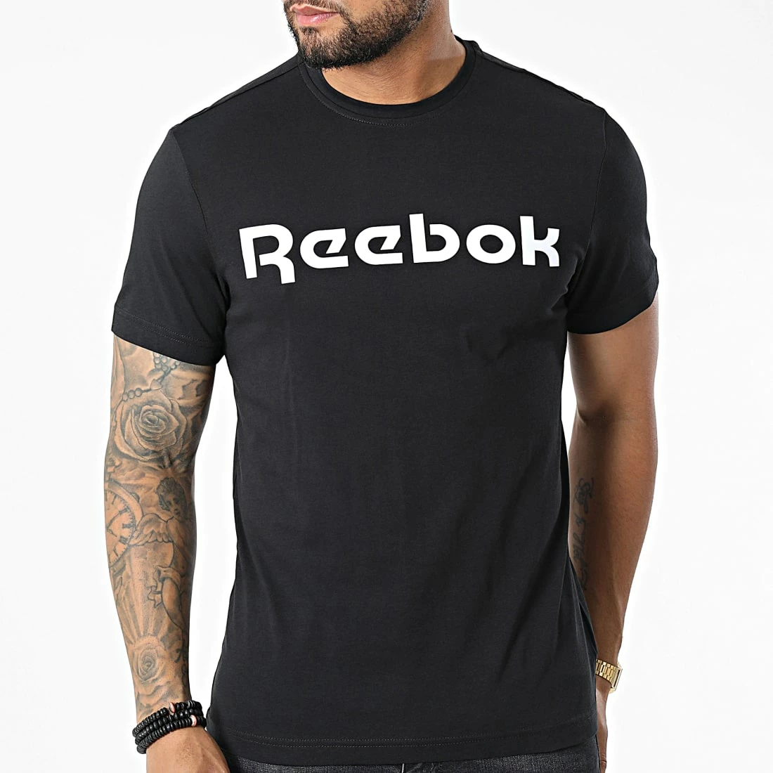 Nouveau 💯 Tee 👚 Shirt G-STAR Reebok Linear Read GJ0136 Noir 🥰 – Image 3