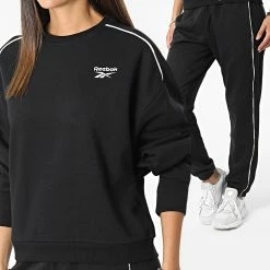 Tout neuf 🎁 Ensemble De Survetement Femme Piping Pack HB2338 Noir de Reebok 😉