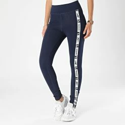 Acheter 🧨 Legging Femme A Bandes Tape Pack HH7701 Bleu Marine de Reebok ⭐