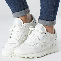 De gros 🛒 Baskets Femme Classic Leather SP GX8690 Chalk Glass Blue de Reebok 🥰