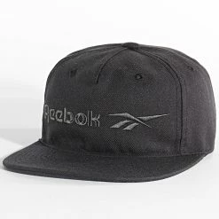 Tout neuf ✔️ Casquette Snapback Vector Flat Peak GP0128 Noir de Reebok 🛒