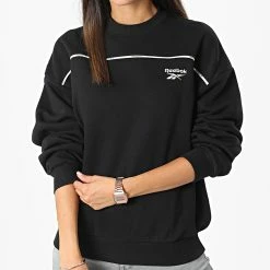 Offres 🧨 Sweat Crewneck Femme HH7718 Noir de Reebok 💯