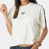 Grosses soldes 🥰 Tee 👚 Shirt Femme A Bandes HH7703 Beige de Reebok 🥰
