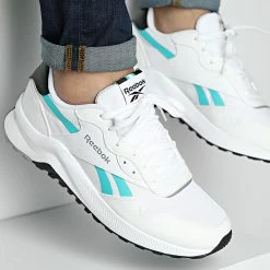 Nouveau 🔥 Baskets Heritance GV8549 Footwear White Pure GRey 4 Classic Teal de Reebok ❤️