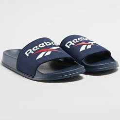 De gros 🎁 Claquettes Fulgere Slide FZ0946 Vector Navy White Vector Red de Reebok 🥰