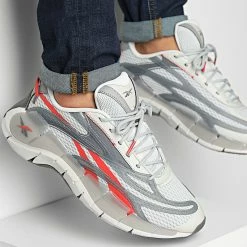 Meilleure affaire ❤️ Baskets Zig Kinetica 2.5 GX0500 Pure Grey 4 Pure Grey 6 Rhododendron de Reebok 🌟