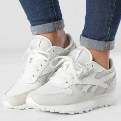 Meilleure affaire 👏 Baskets Femme Classic Leather SP GV8933 Pure Grey de Reebok 💯