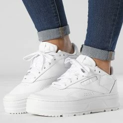 Grosses soldes ⌛ Baskets Femme Club C Double Geo H69140 Footwear White Chalk de Reebok 😉