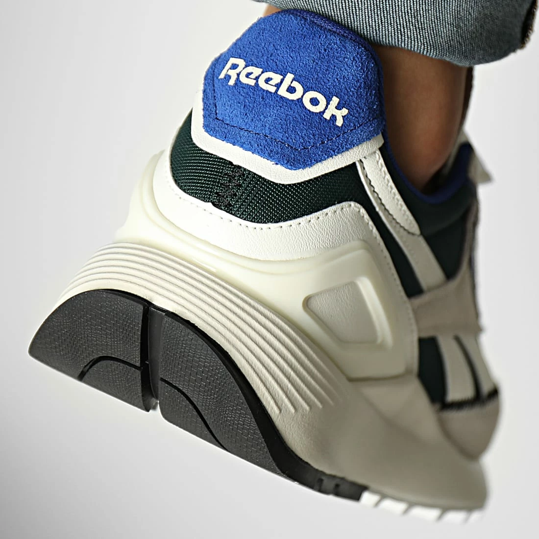 Sortie ❤️ Baskets Classic Leather Legacy AZ GX9347 Chalk Forest Green Classic Cobalt de Reebok ⌛ – Image 4