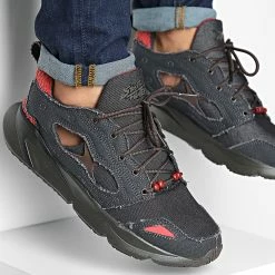 Nouveau ✨ Baskets Furylite 95 Street Fighter GZ9542 Core Black Brown Maroon Red de Reebok 🥰