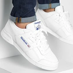 Grosses soldes 💯 Baskets Workout Plus HP5909 Footwear White Classic Cobalt de Reebok 😉