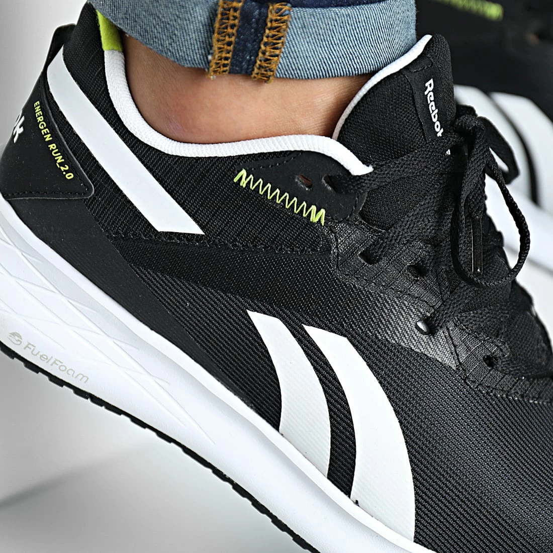 Les meilleures critiques de ⌛ Baskets Energen Run GY1415 Core Black Footwear White Acid Yellow de Reebok 😍 – Image 2