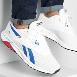 Nouveau ⌛ Baskets Liquifect 90 2 GY9811 Footwear White Vector Blue Vector Red de Reebok 🎁