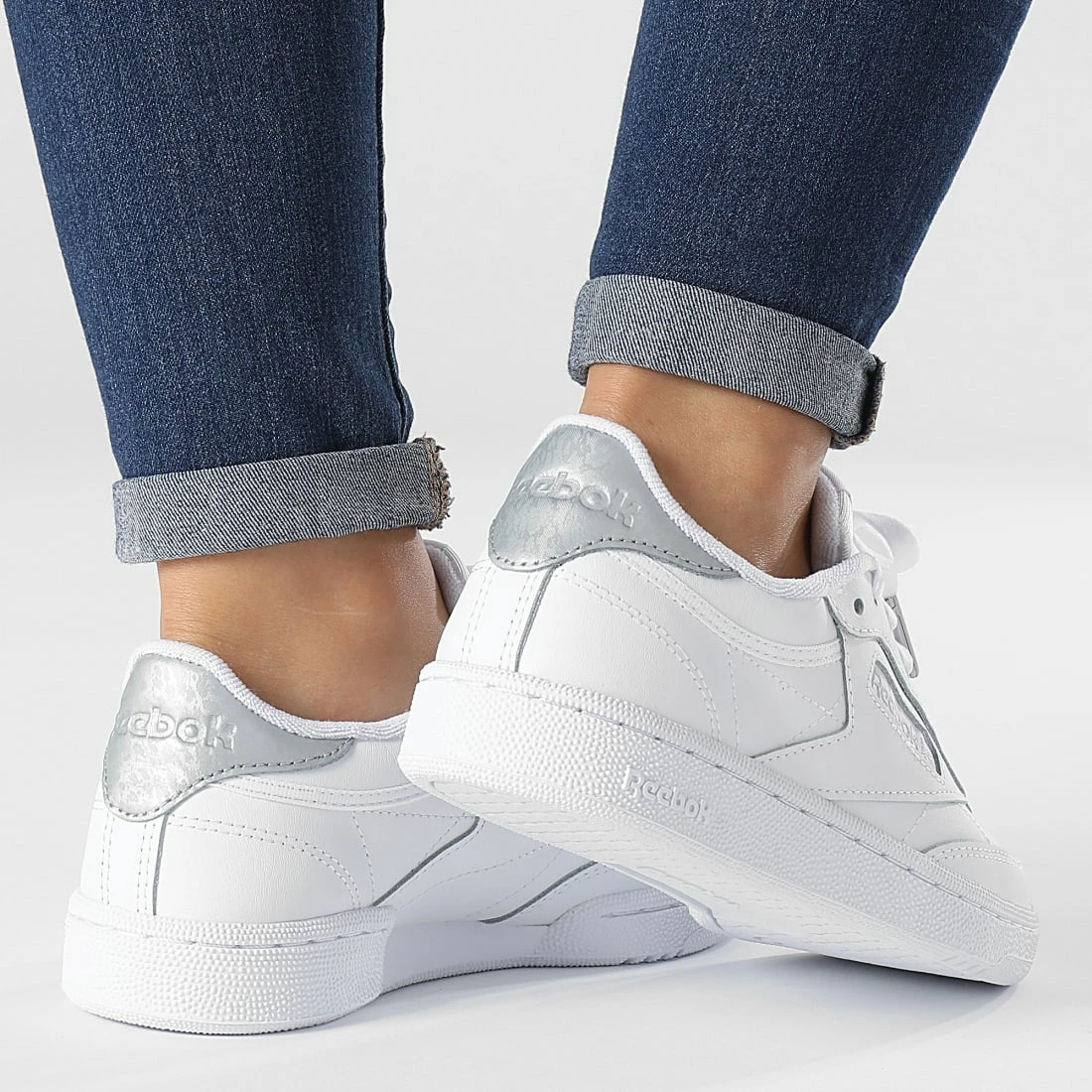 Le moins cher ⌛ Baskets Femme Club C 85 GX1701 Footwear White Pure Grey 3 Silver Metallic de Reebok ❤️ – Image 4