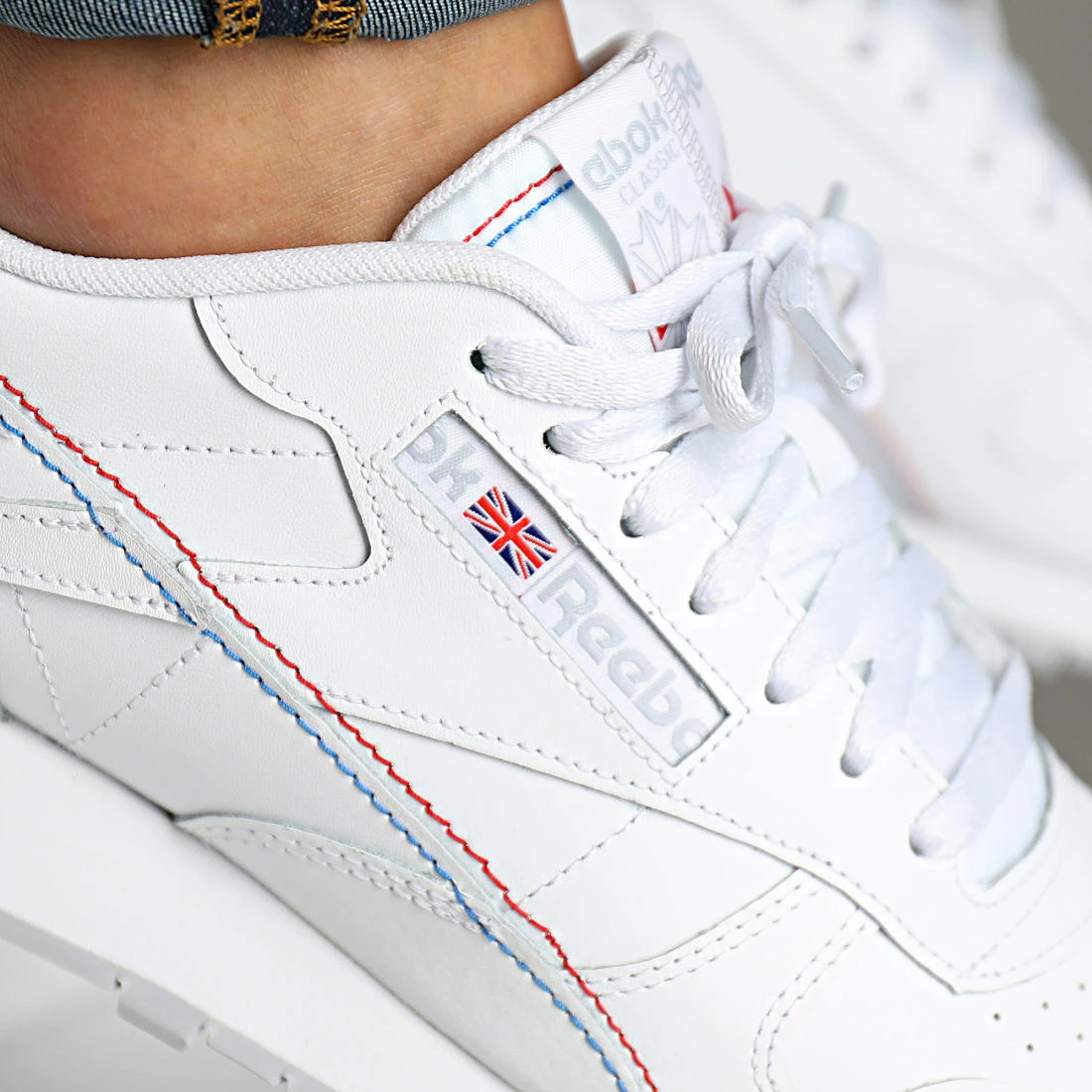Vente flash 🛒 Baskets Classic Leather GY1520 Footwear White Vector Blue de Reebok 😀 – Image 2